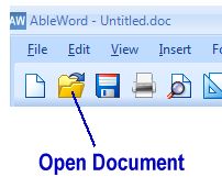 Open Word or PDF Document
